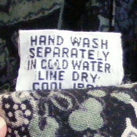 BOOM Dress, L, Vintage 80s, Paisley Jumper, Patch pockets, Midi length, Darker - Picture 11 of 11